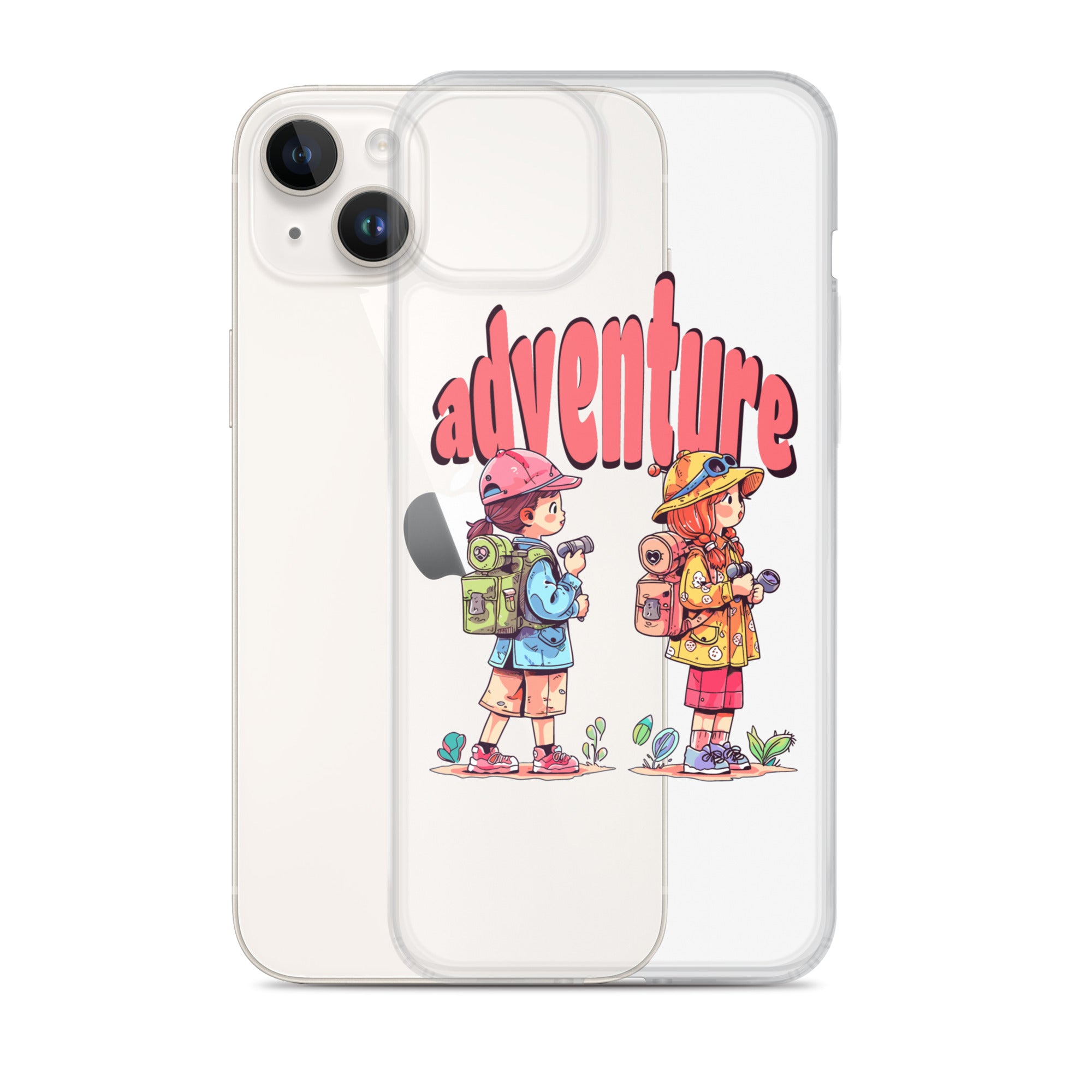 Clear Case for iPhone - Girls in Adventure