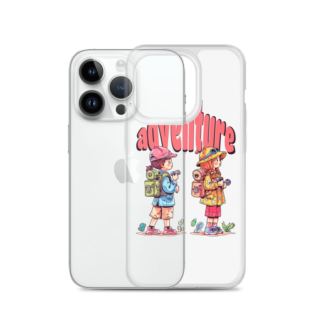 Clear Case for iPhone - Girls in Adventure