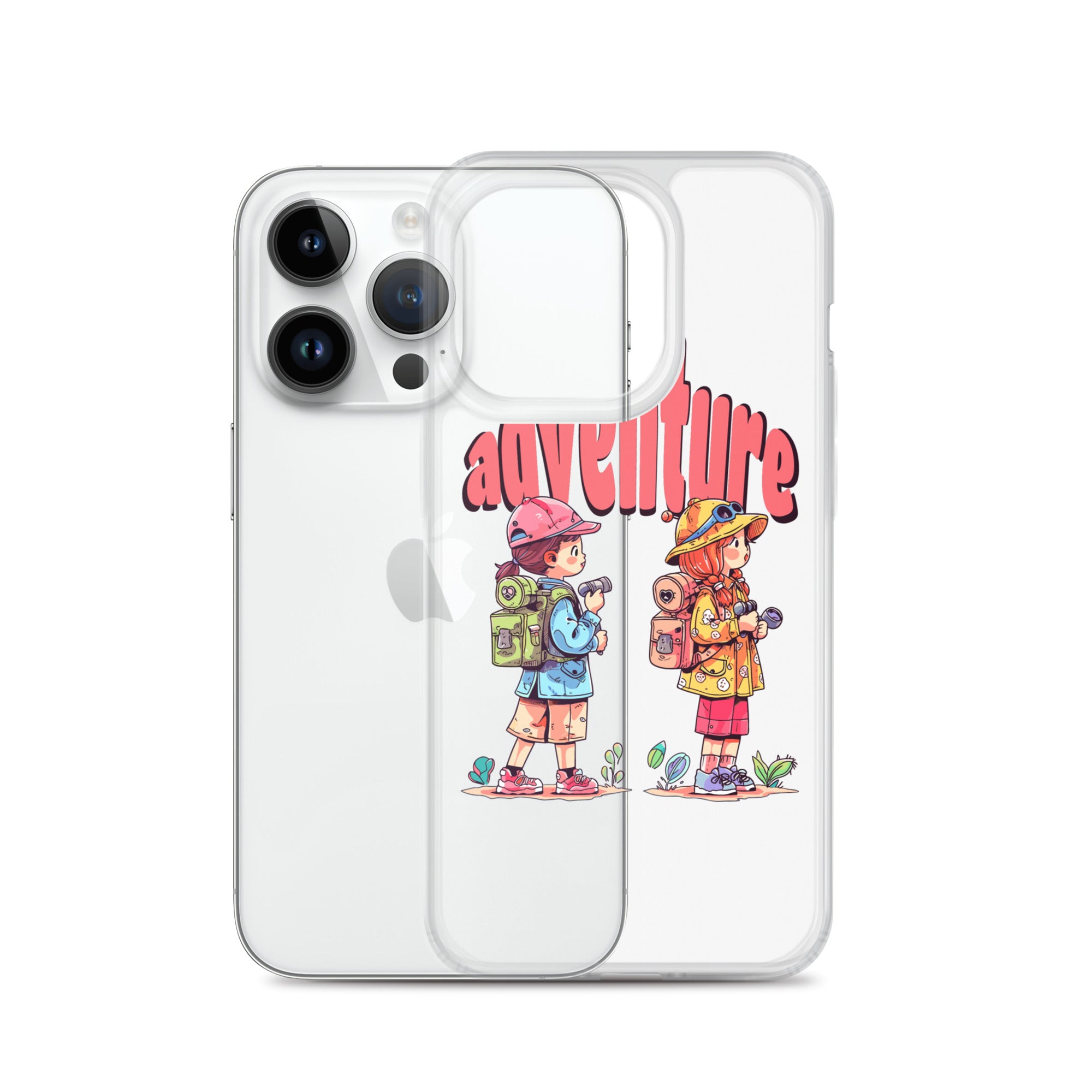 Clear Case for iPhone - Girls in Adventure
