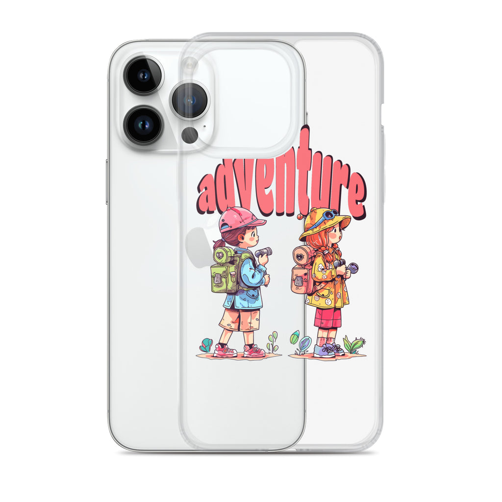 Clear Case for iPhone - Girls in Adventure