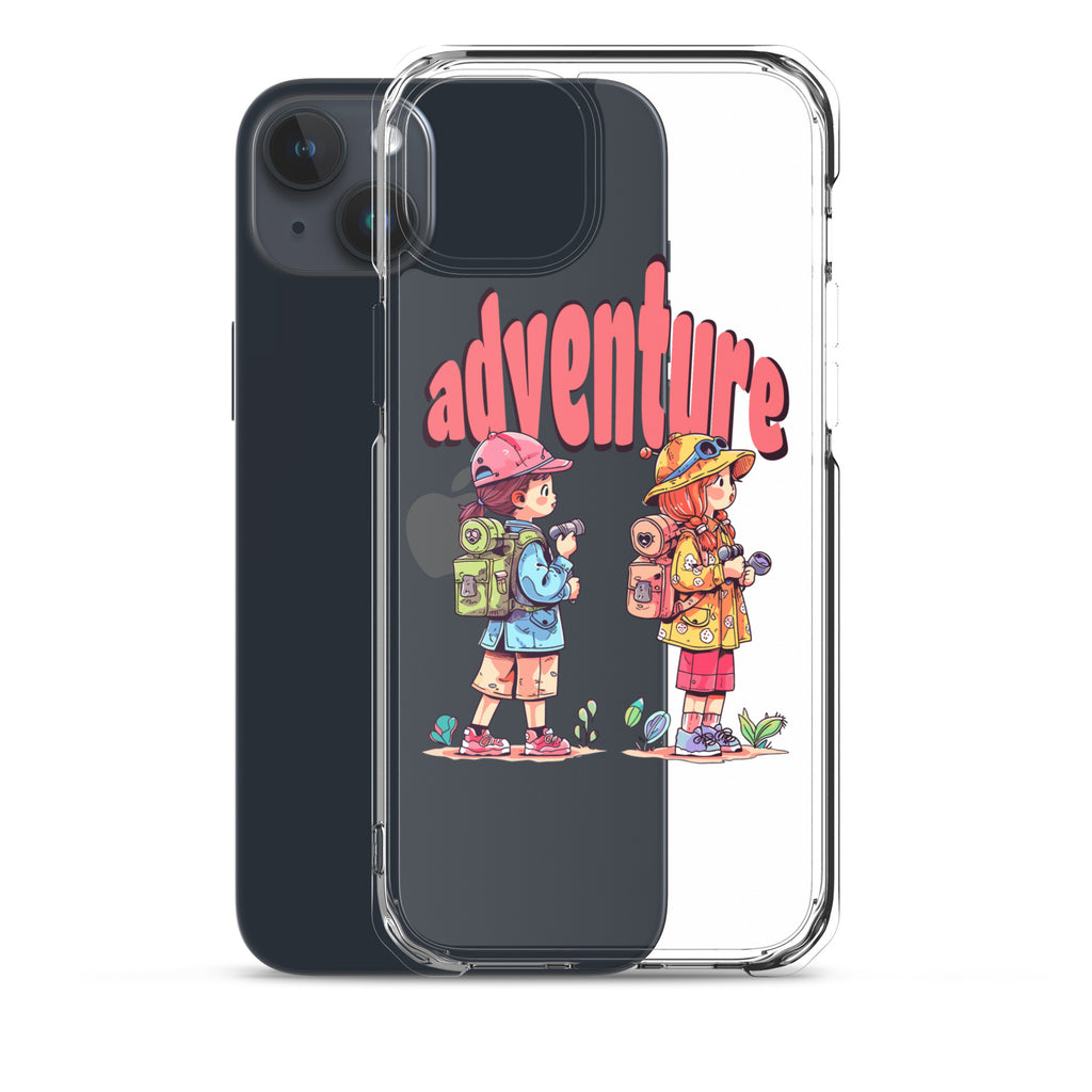 Clear Case for iPhone - Girls in Adventure