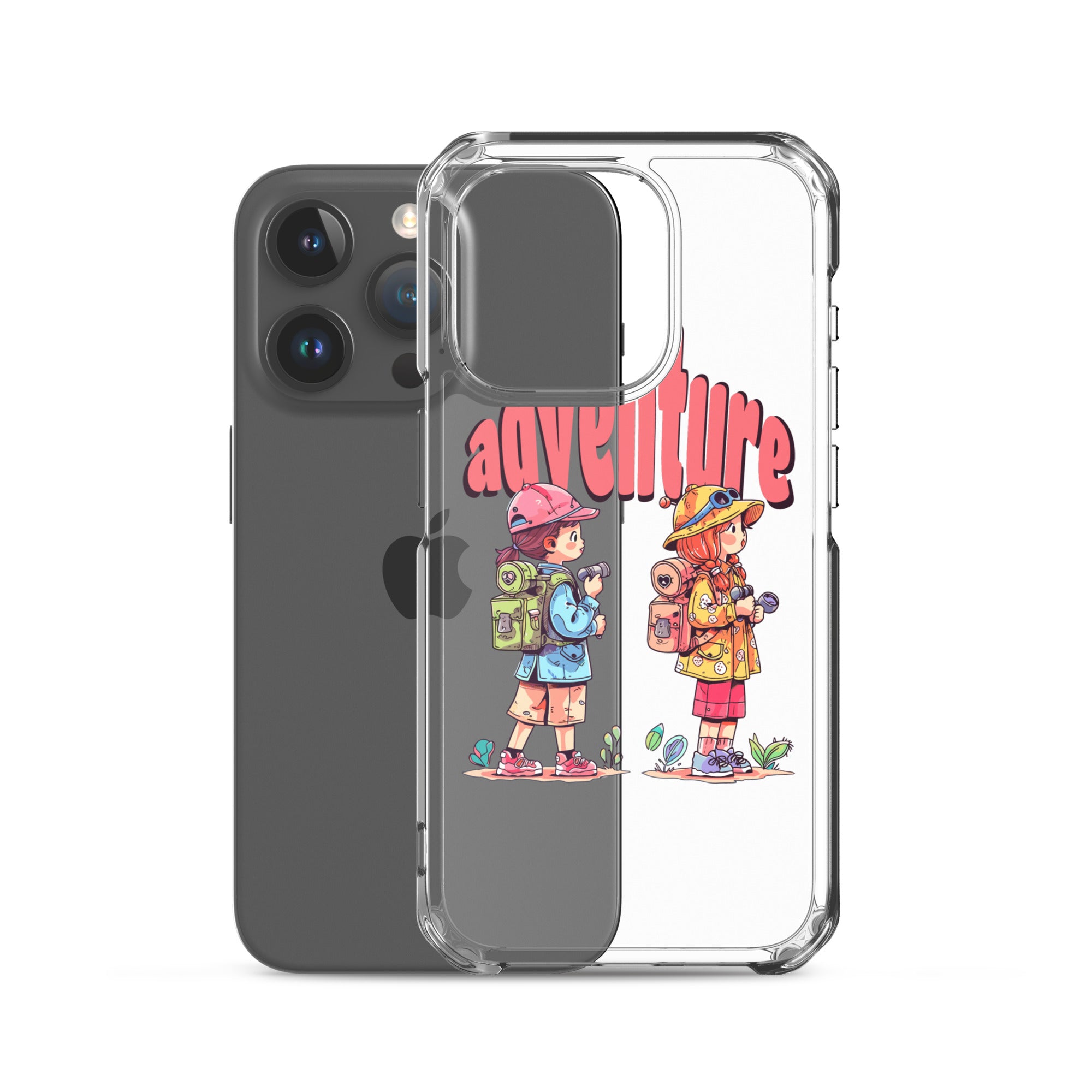 Clear Case for iPhone - Girls in Adventure