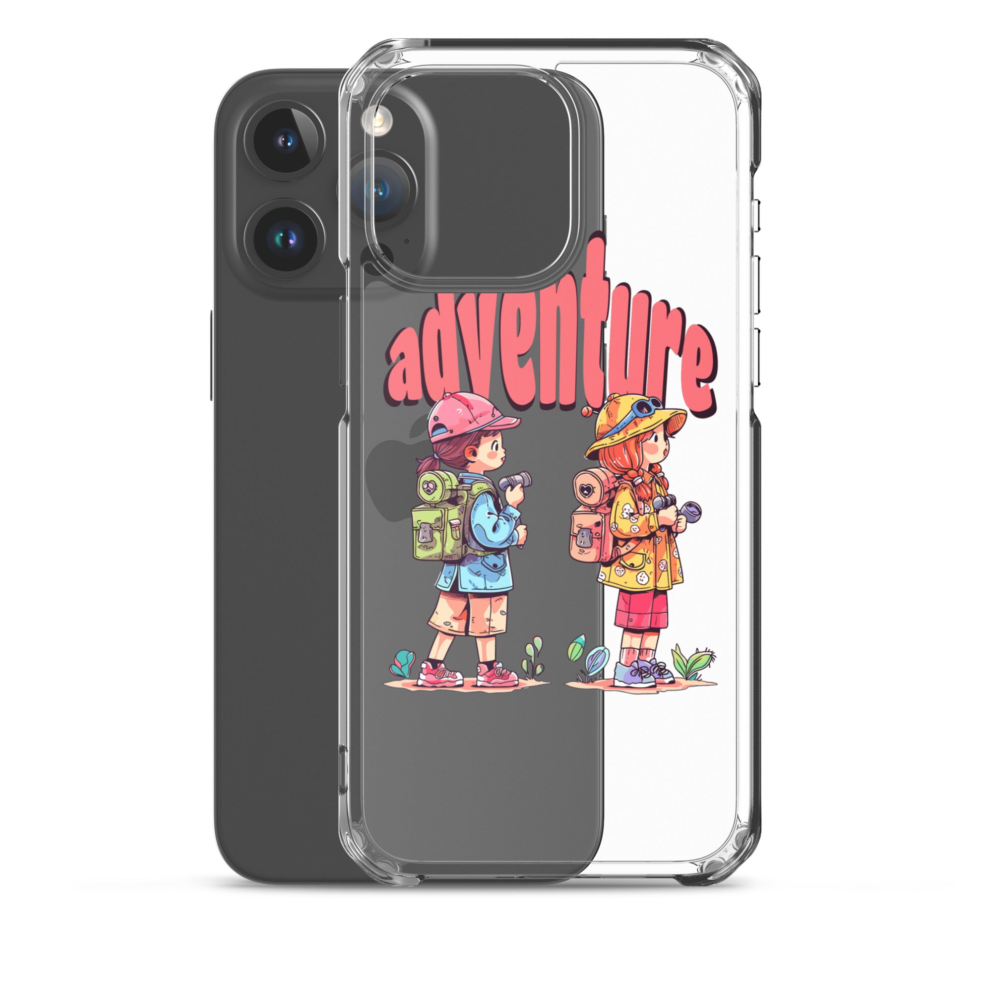 Clear Case for iPhone - Girls in Adventure