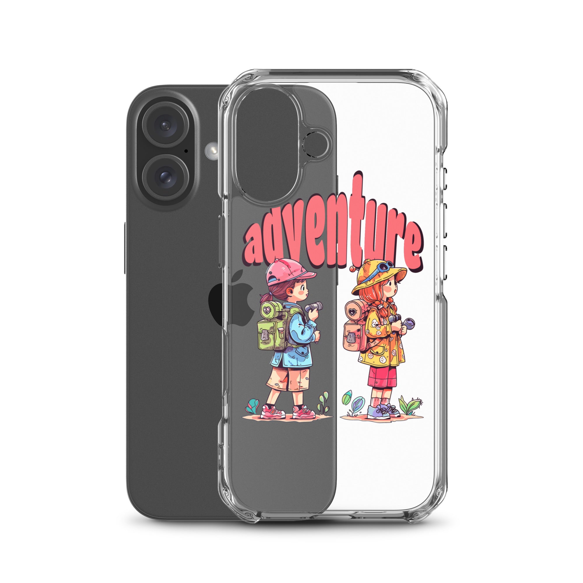 Clear Case for iPhone - Girls in Adventure