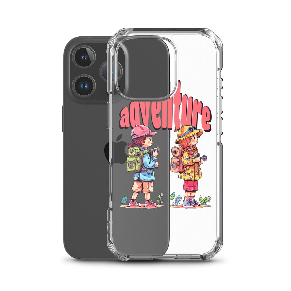 Clear Case for iPhone - Girls in Adventure