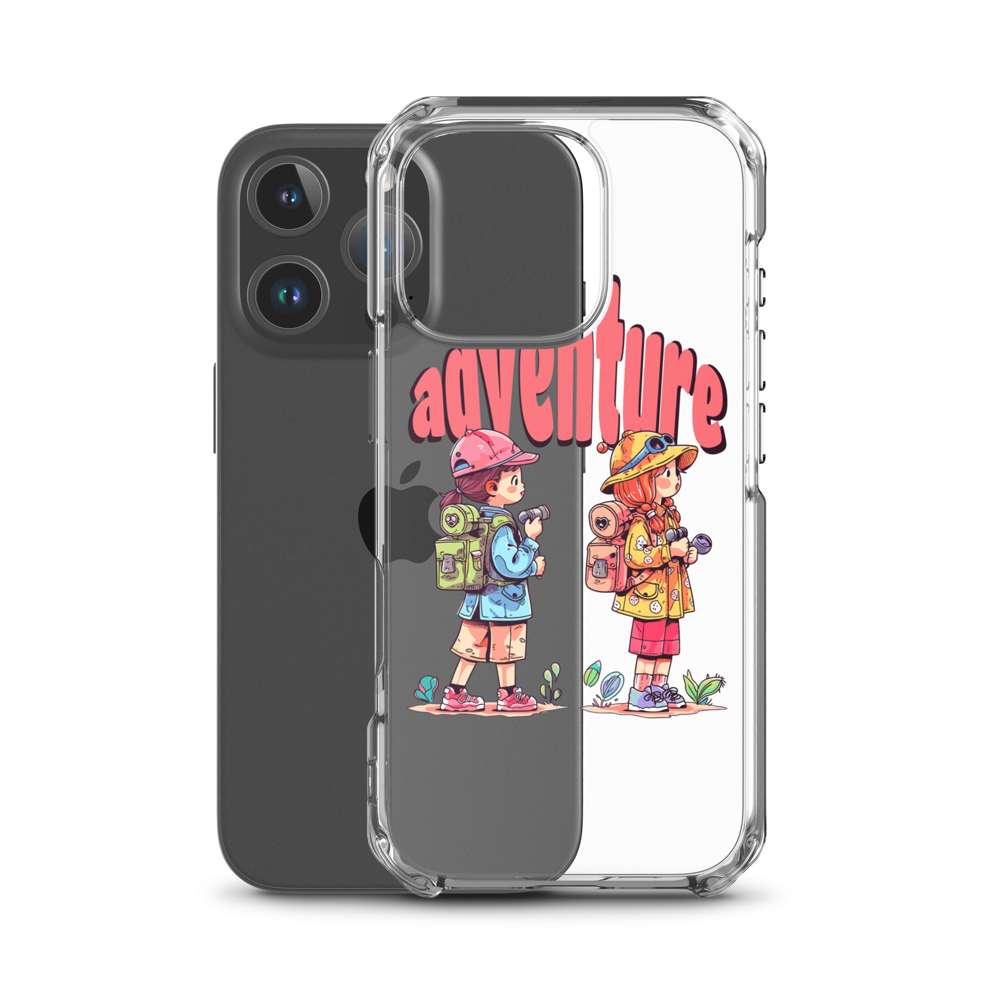 Clear Case for iPhone - Girls in Adventure