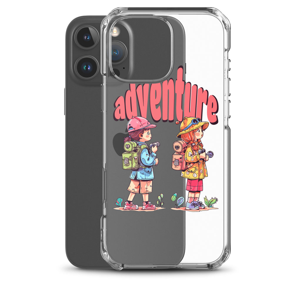 Clear Case for iPhone - Girls in Adventure
