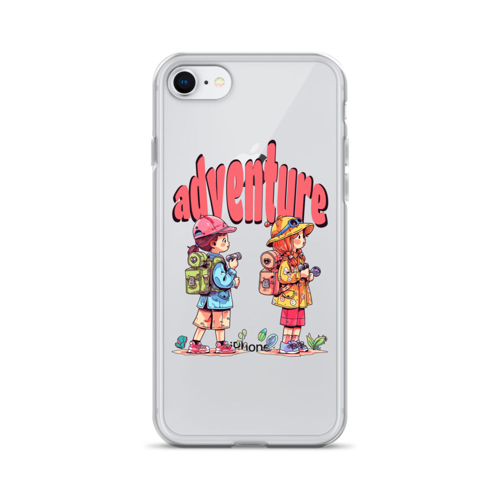 Clear Case for iPhone - Girls in Adventure