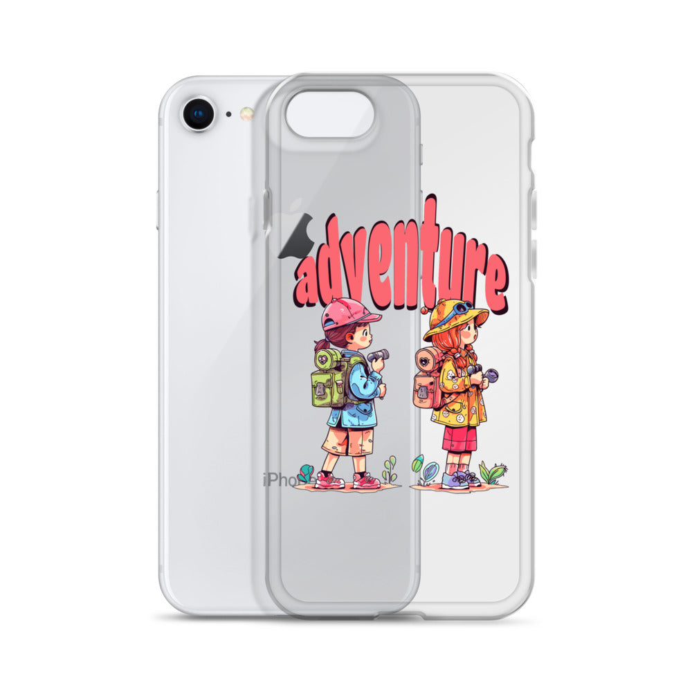 Clear Case for iPhone - Girls in Adventure