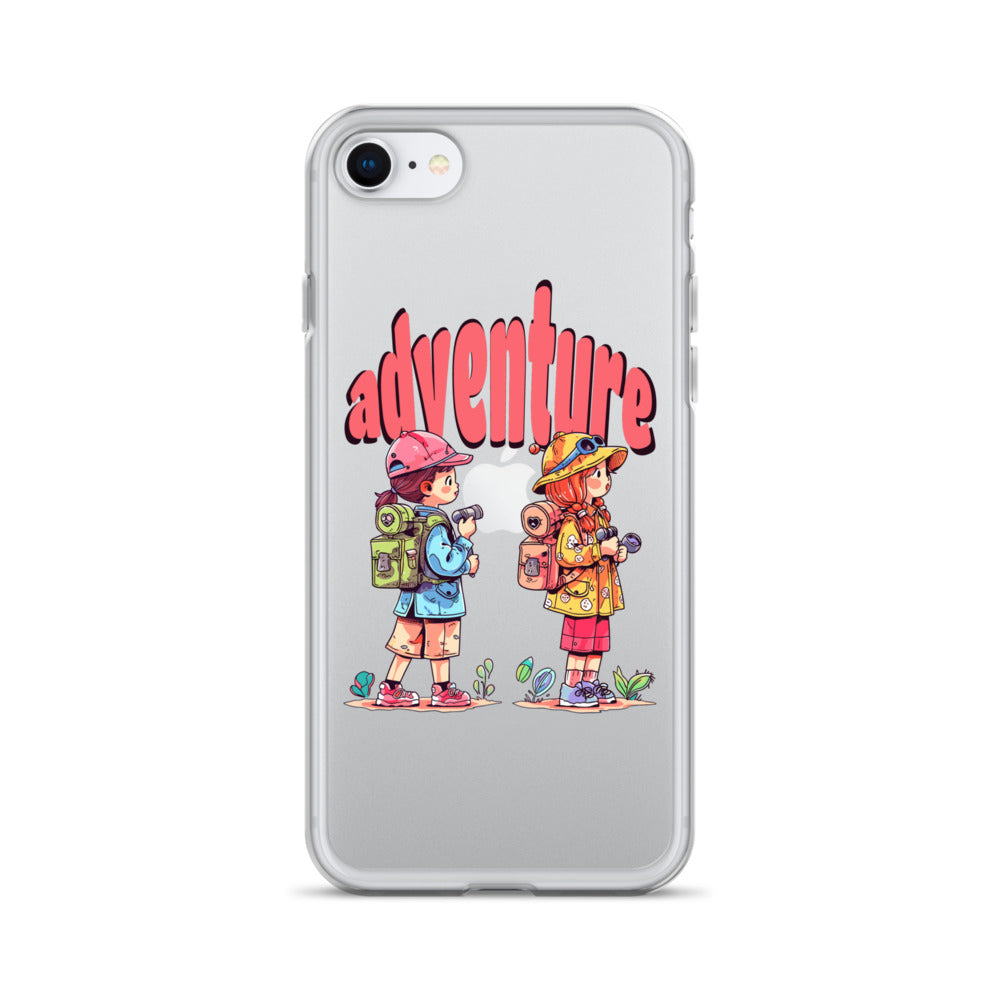 Clear Case for iPhone - Girls in Adventure