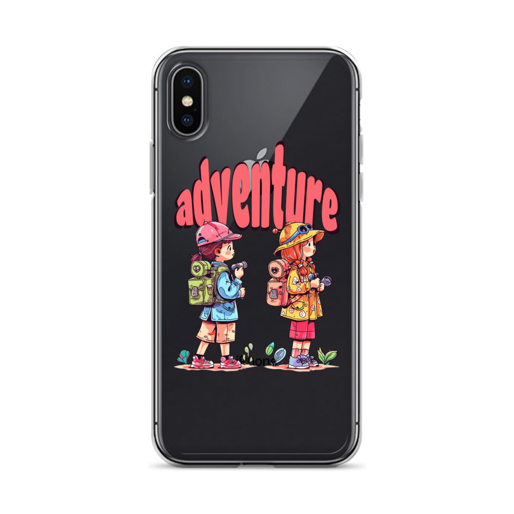 Clear Case for iPhone - Girls in Adventure