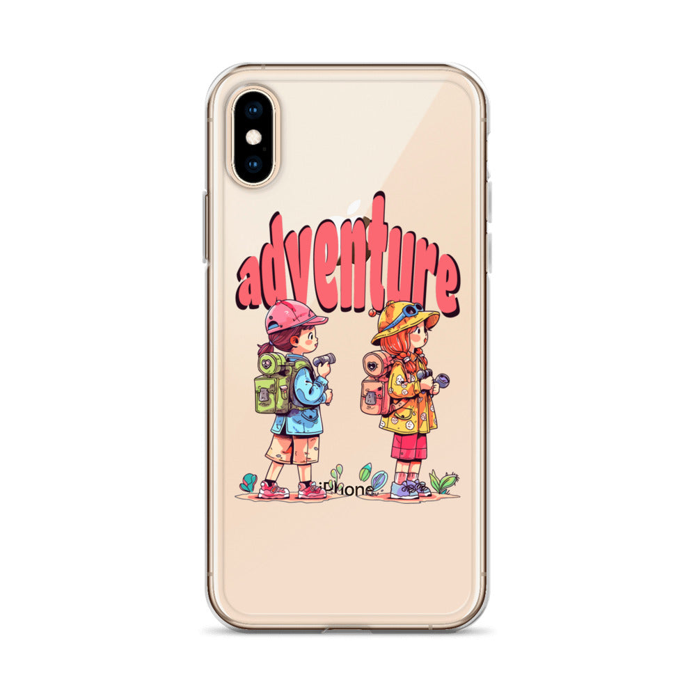 Clear Case for iPhone - Girls in Adventure