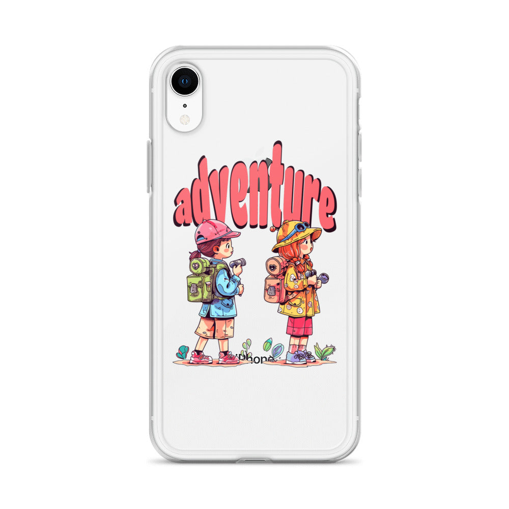 Clear Case for iPhone - Girls in Adventure
