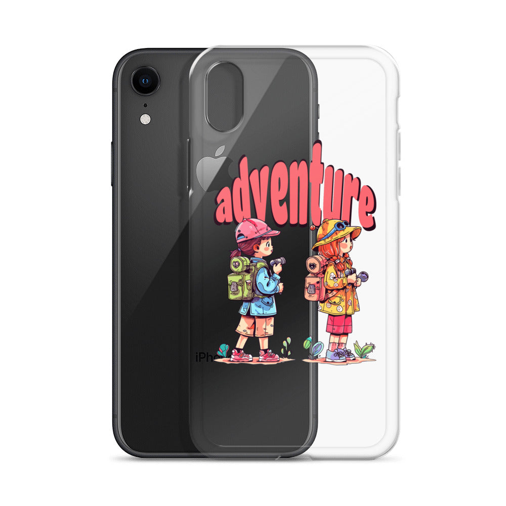 Clear Case for iPhone - Girls in Adventure