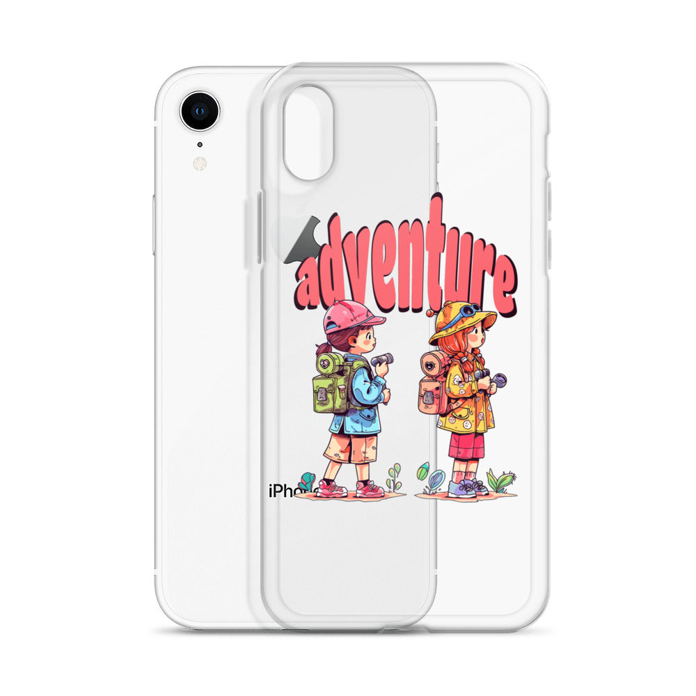 Clear Case for iPhone - Girls in Adventure