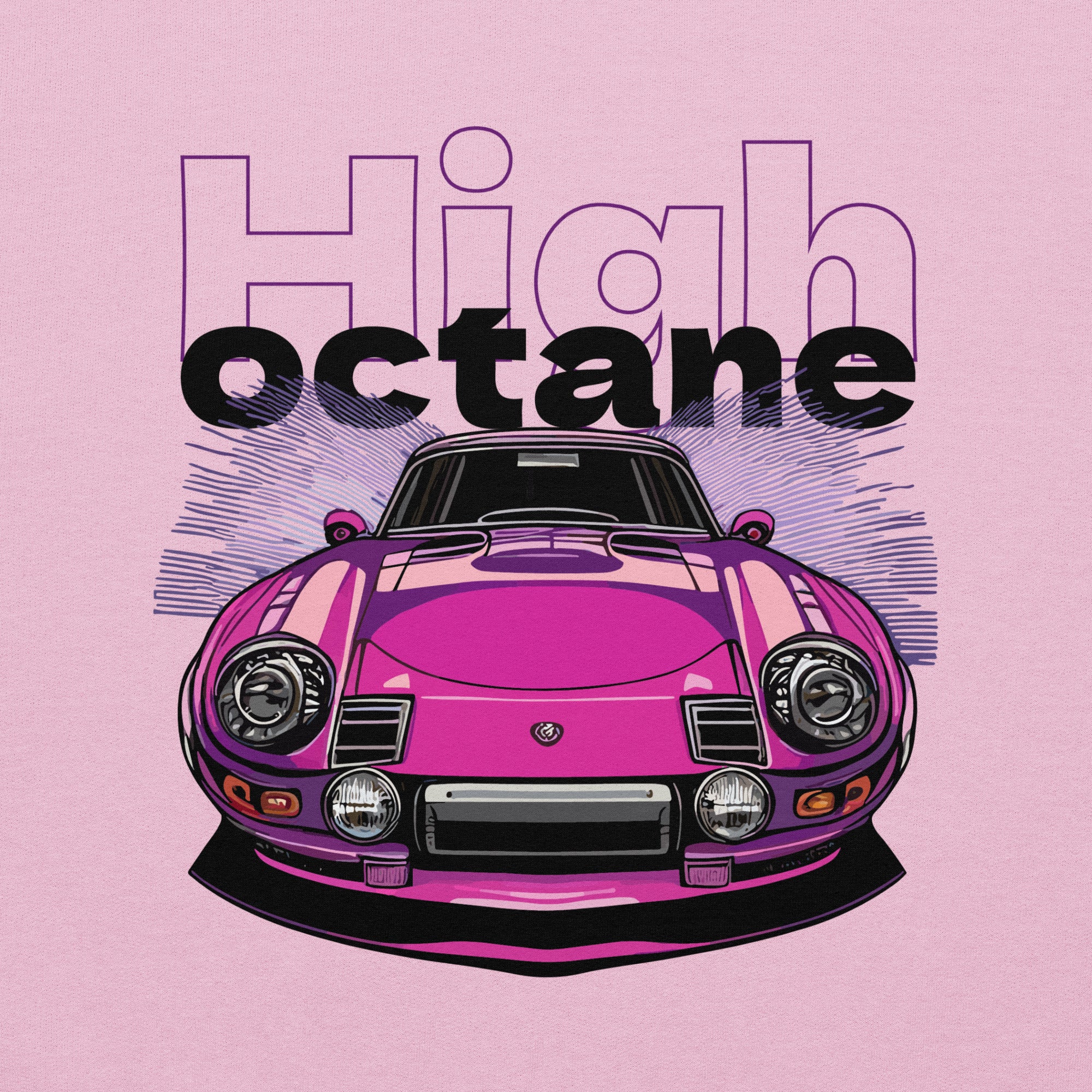 Unisex Heavy Hoodie in Pink - High Octane Car