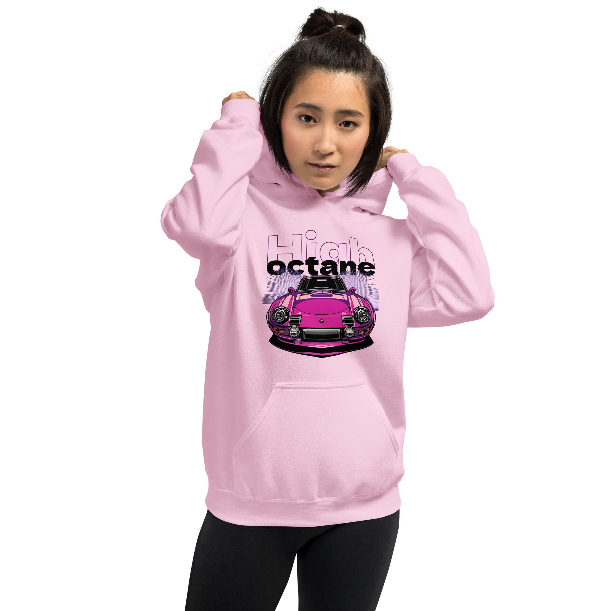 Unisex Heavy Hoodie in Pink - High Octane Car