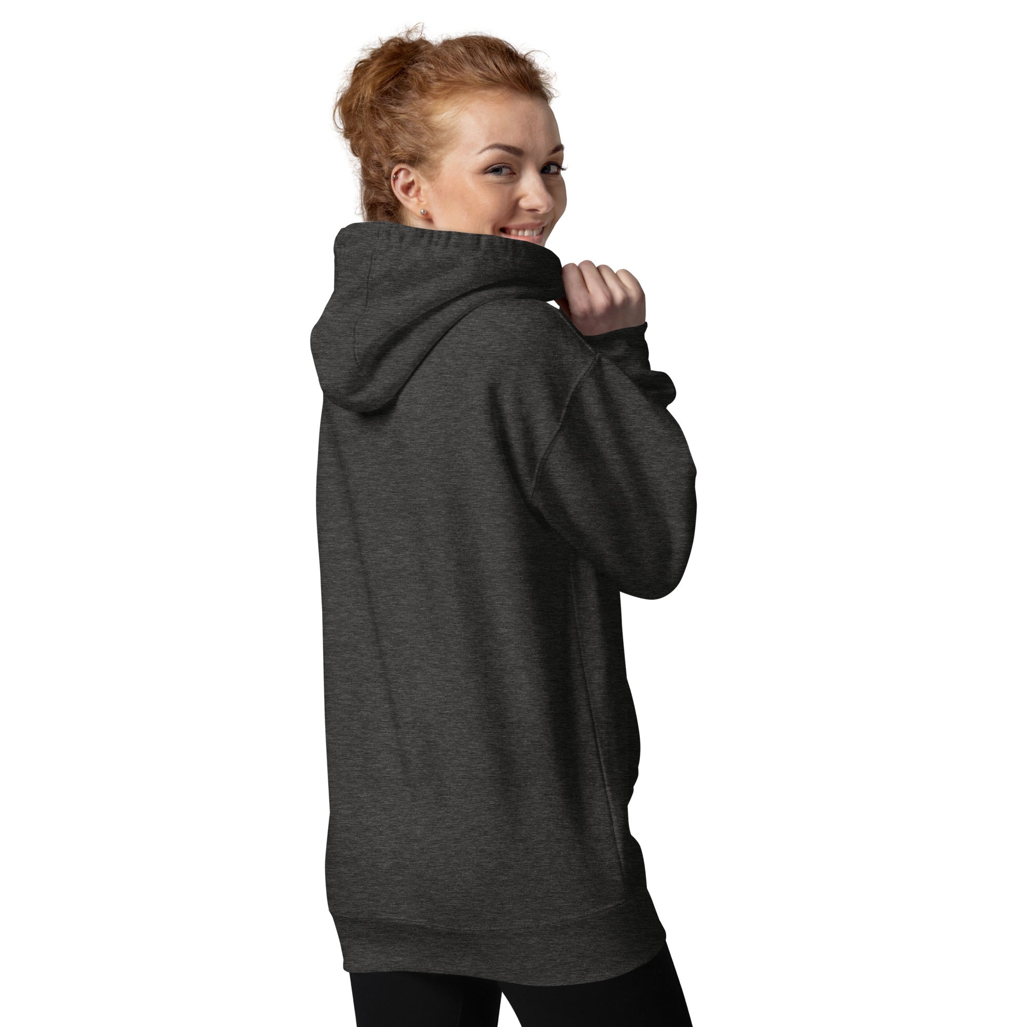 Unisex Premium Hoodie - Eagle Stare with US Flag