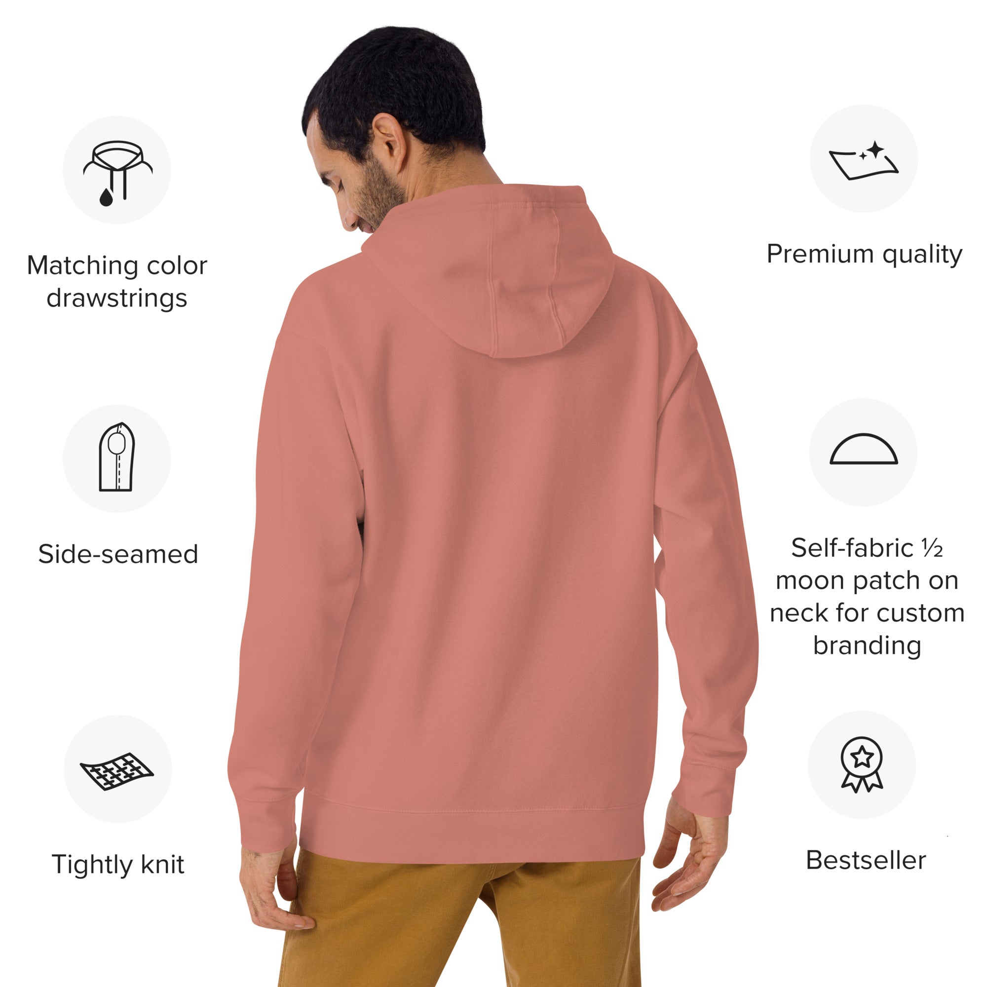 Unisex Premium Hoodie - Eagle Stare with US Flag